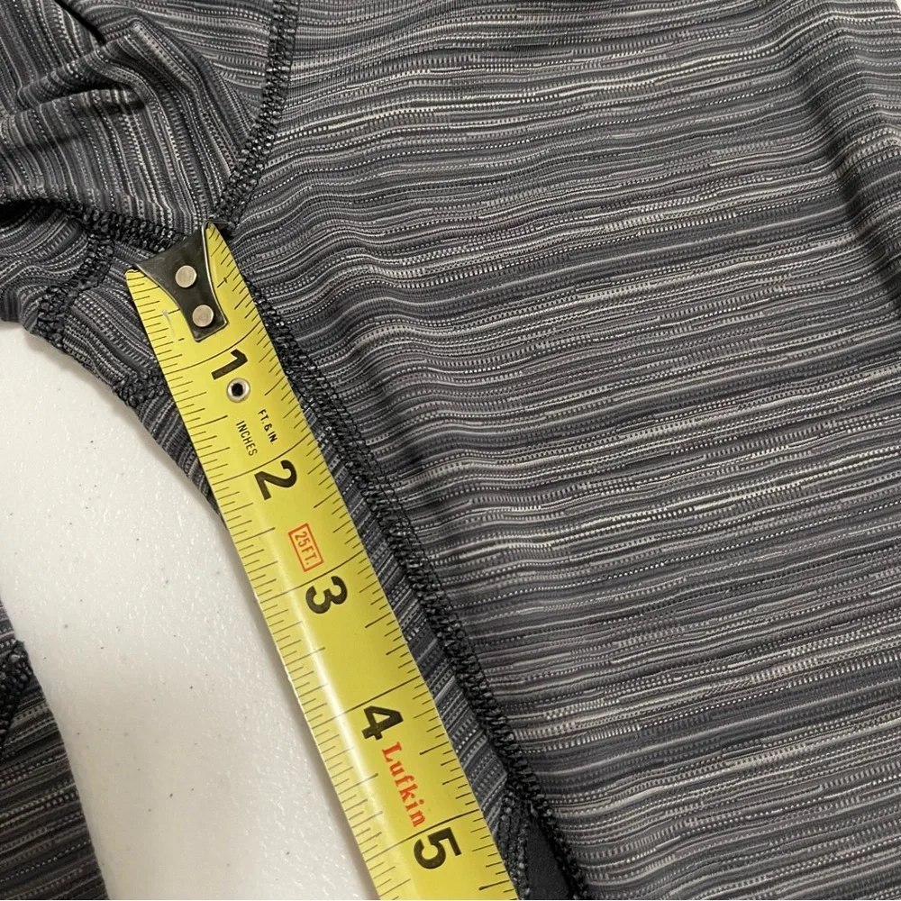 Lululemon Run Inspire Crop II Cyber Stripe Gray 2